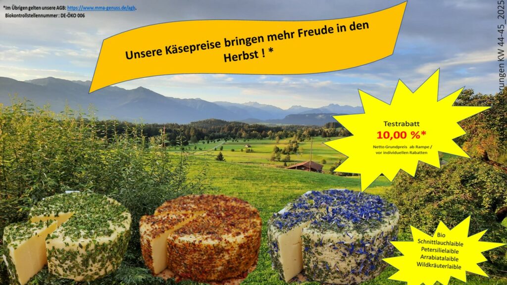 Unsere Käsepreise bringen mehr Freude in den Herbst! *