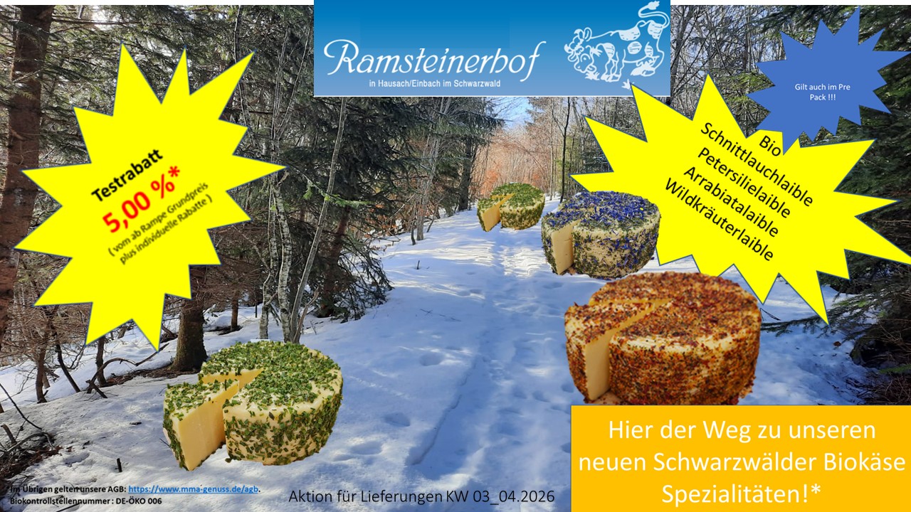 Hier der Weg zu unseren neuen Schwarzwälder Biokäse Spezialitäten!*