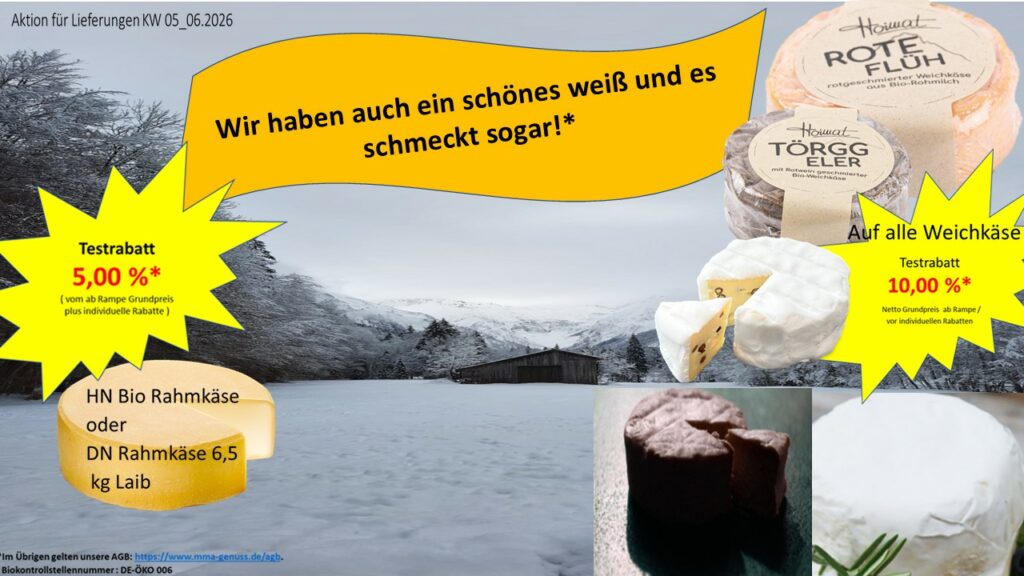 Wir haben auch ein schönes Weiß und es schmeckt sogar!*